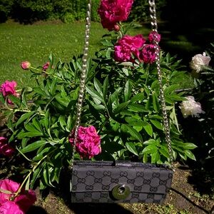 Black Gucci Continental canvas wallet 🖤